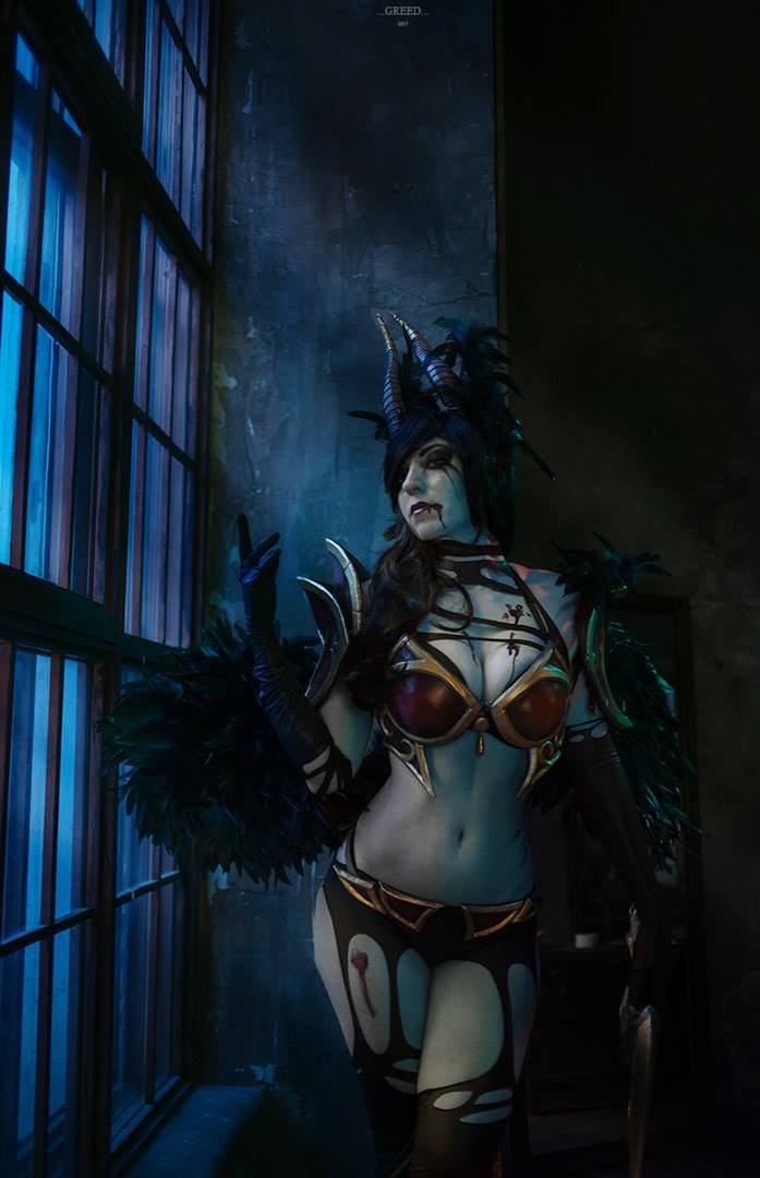 Dota 2 - Akasha (Queen of Pain) (Adornments of Blight) Cosplay - cinematic portrait