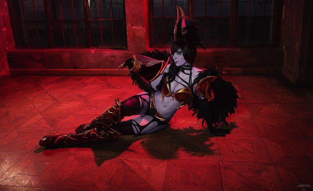 Dota 2 - Akasha (Queen of Pain) (Adornments of Blight) Cosplay - elegant capture