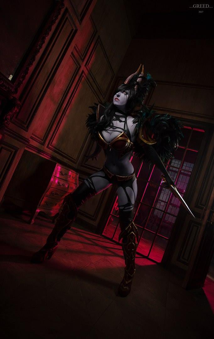 Dota 2 - Akasha (Queen of Pain) (Adornments of Blight) Cosplay - design showcase
