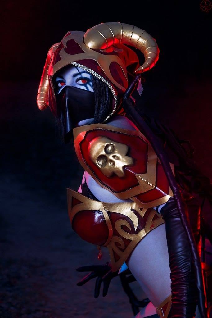 Dota 2 - Akasha (Queen of Pain) (Throes of Anguish) Cosplay - costume focus