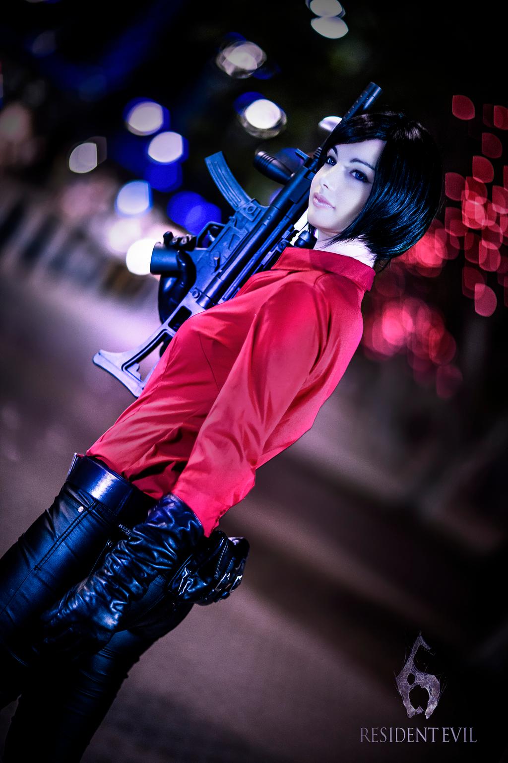 Resident Evil 6 - Ada Wong Cosplay - full length character portrait