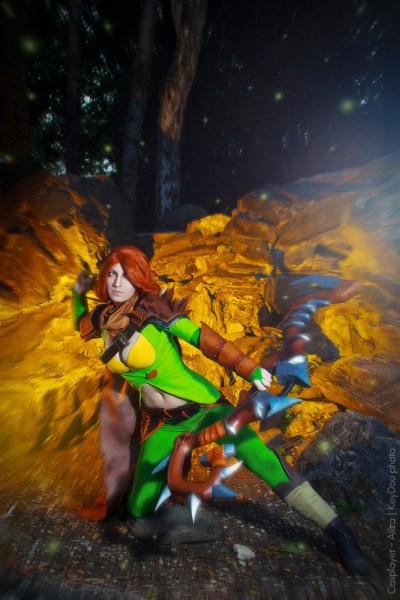 Dota 2 - Lyralei (Windranger) (Bindings of the Battleranger) Cosplay