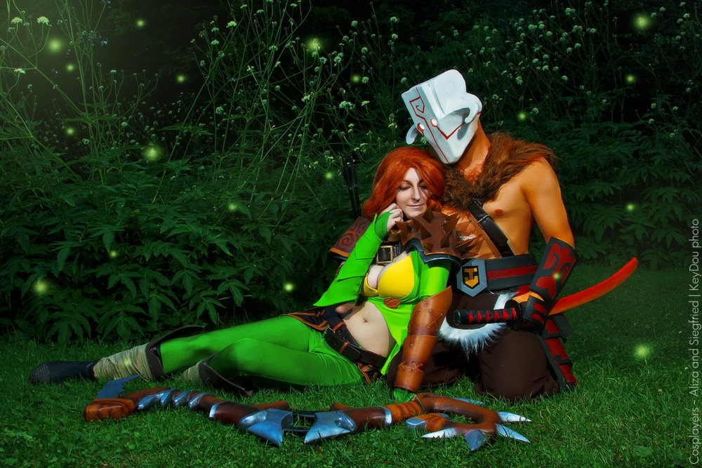 Dota 2 - Lyralei (Windranger) (Bindings of the Battleranger) Cosplay - recreation
