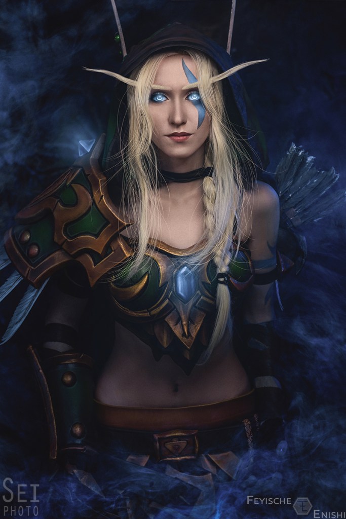 World of Warcraft - Battle for Azeroth - Alleria Windrunner Cosplay - expressive portrait