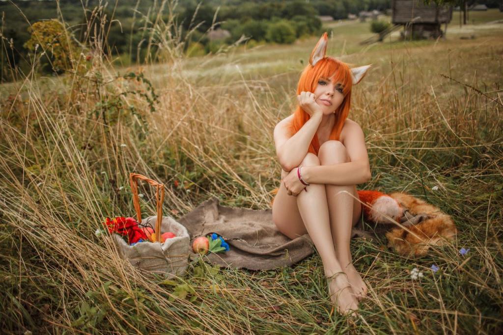 Spice and Wolf - Holo - (Holo the Wise Wolf) Cosplay - expressive portrait