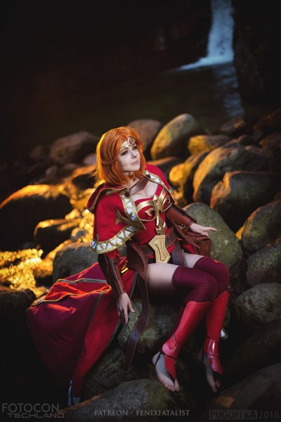 Dota 2 - Lina (Slayer) (Smoldering Journey) Cosplay