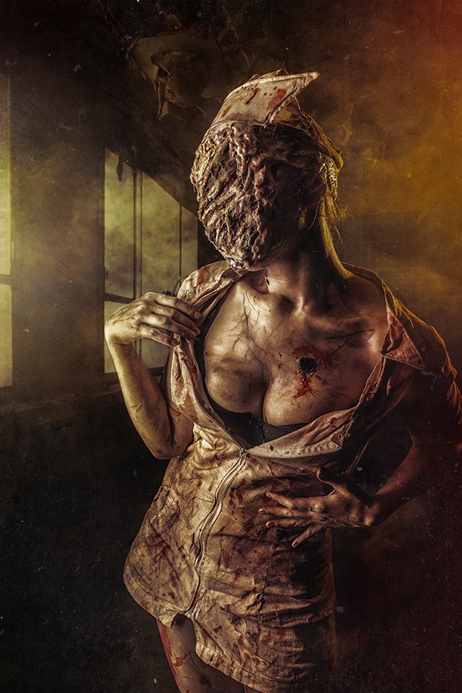 Silent Hill - Nurse Cosplay - light aesthetic photography