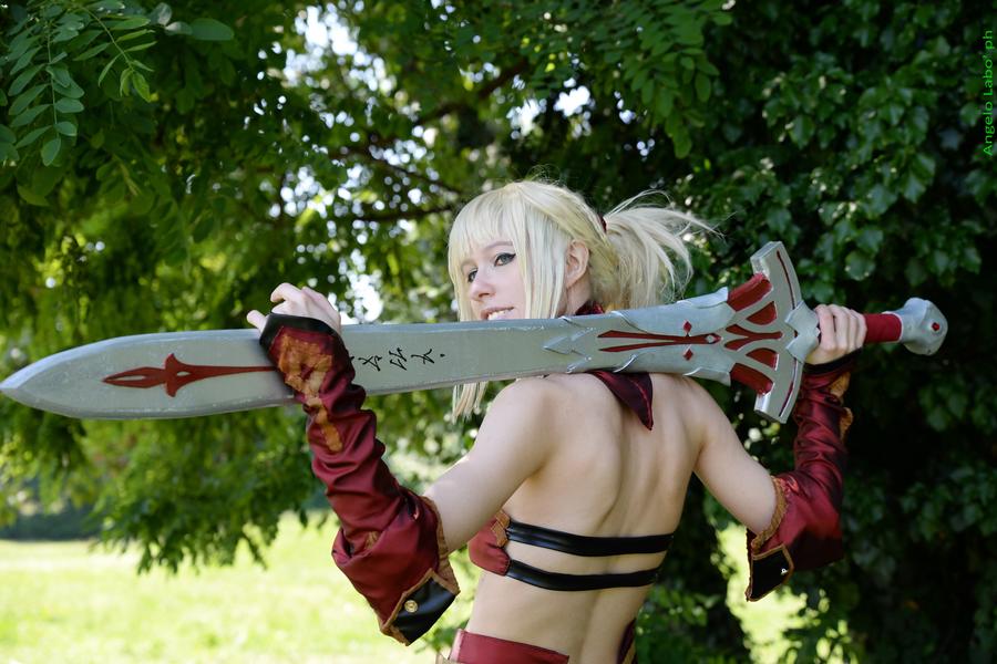 Fate-Apocrypha - Mordred (Saber of Red) (Armorless) Cosplay - nuanced study