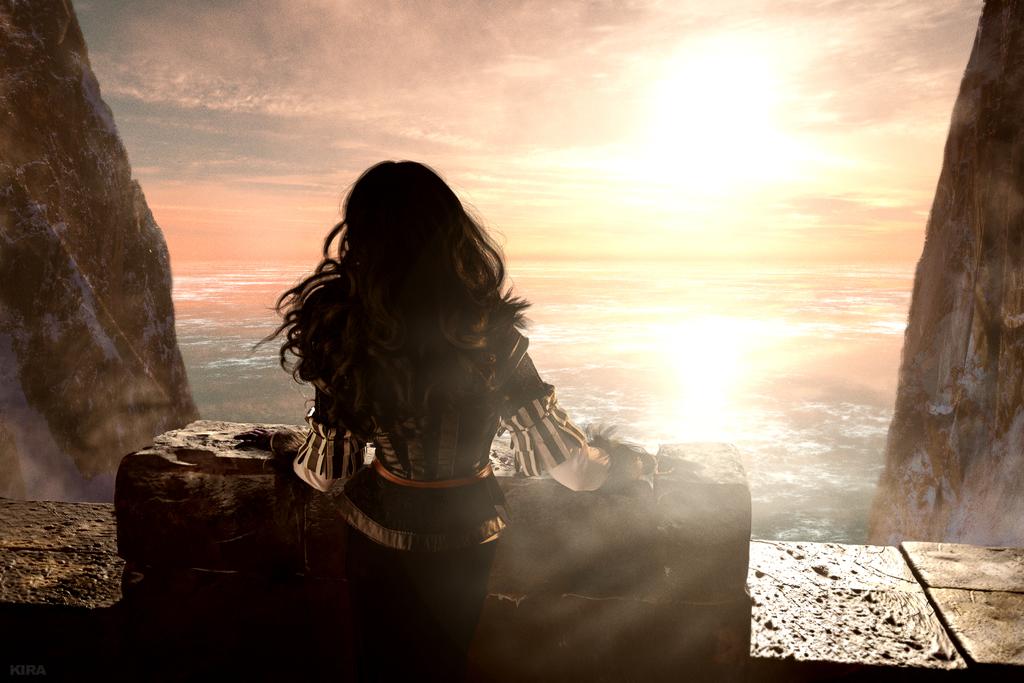 The Witcher 3 - Wild Hunt - Yennefer of Vengerberg Cosplay - full body port.