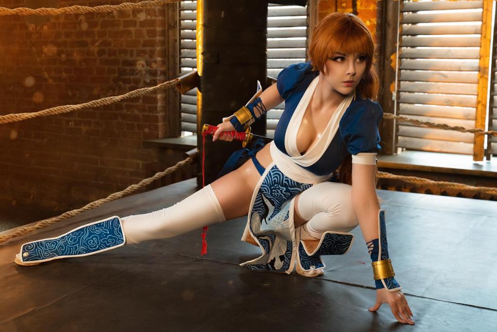 Dead or Alive 2 - Kasumi Cosplay - delicate character portrait