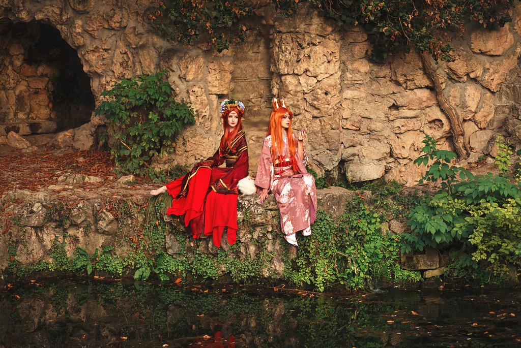 Inari &amp; Kitsune (Japanese Mythology) Original Vision Cosplay - costume show