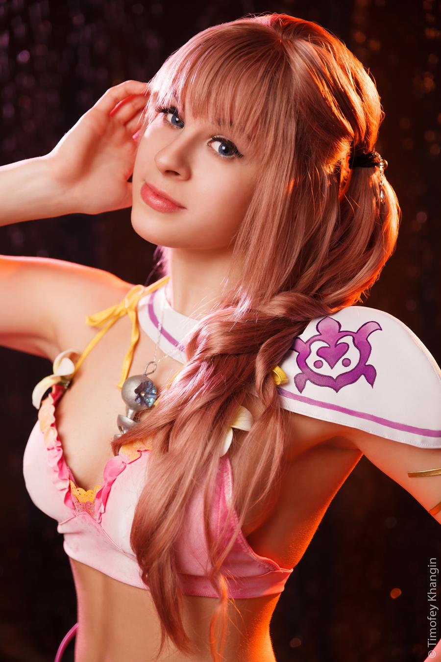 Final Fantasy 13-2 - Serah Farron (Beachwear) Cosplay - premium study Final Fantasy 13-2 - Serah Farron (Beachwear) Cosplay - premium study