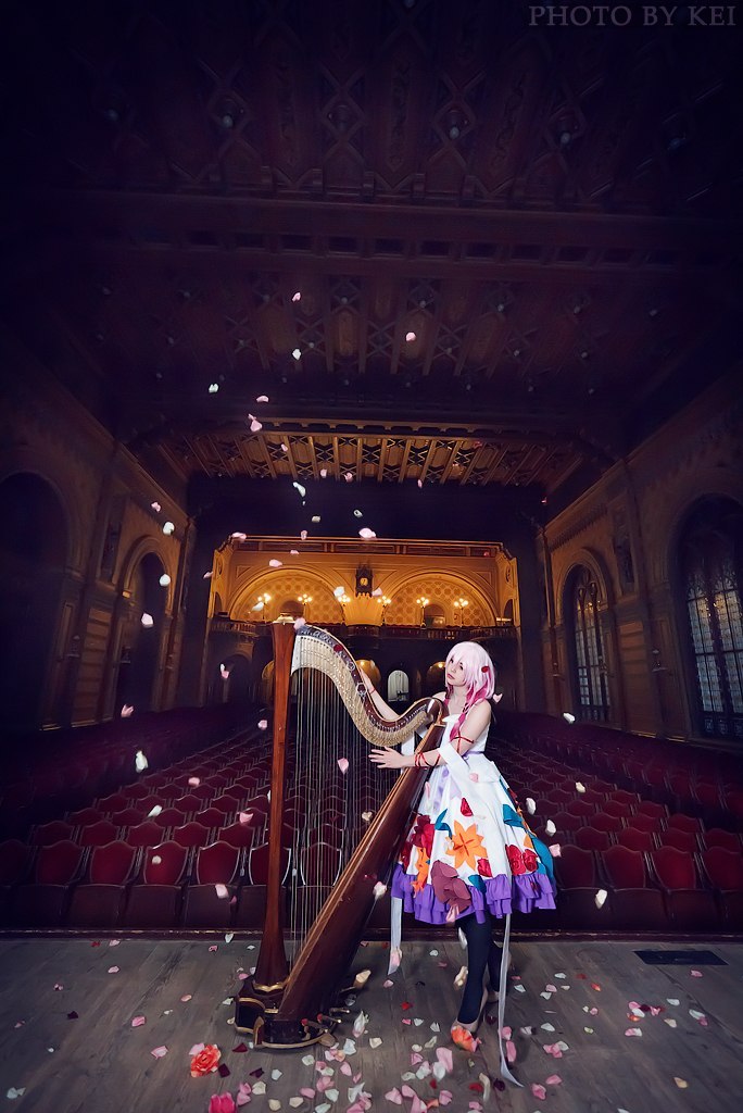 Guilty Crown - Inori Yuzuriha (White Flower) Cosplay - portrait photo Guilty Crown - Inori Yuzuriha (White Flower) Cosplay - portrait photo