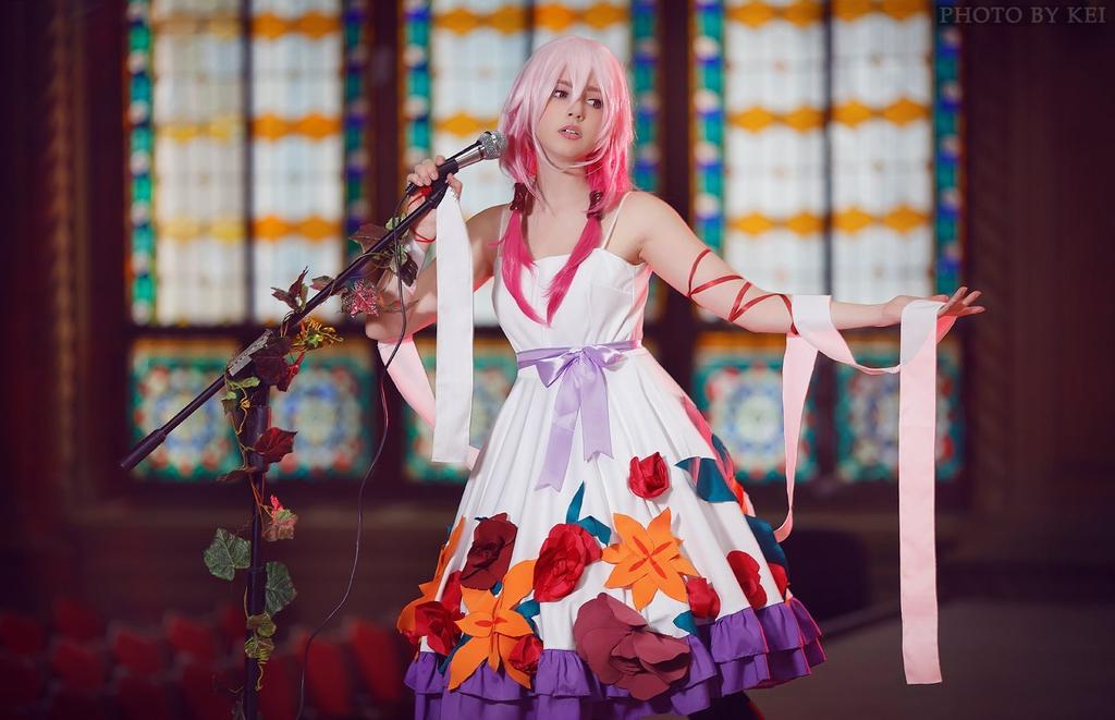 Guilty Crown - Inori Yuzuriha (White Flower) Cosplay - full length photo Guilty Crown - Inori Yuzuriha (White Flower) Cosplay - full length photo