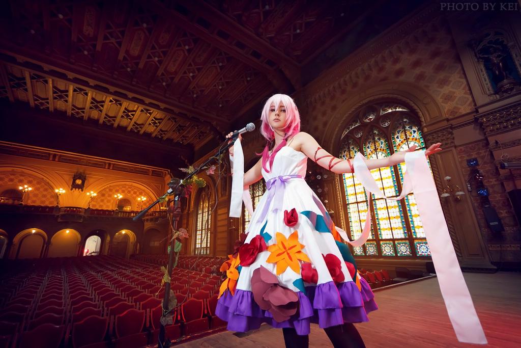 Guilty Crown - Inori Yuzuriha (White Flower) Cosplay - anime costume Guilty Crown - Inori Yuzuriha (White Flower) Cosplay - anime costume