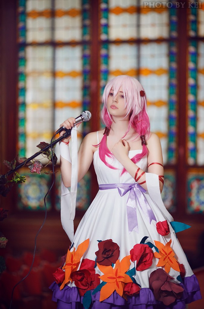 Guilty Crown - Inori Yuzuriha (White Flower) Cosplay - full length port. Guilty Crown - Inori Yuzuriha (White Flower) Cosplay - full length port.