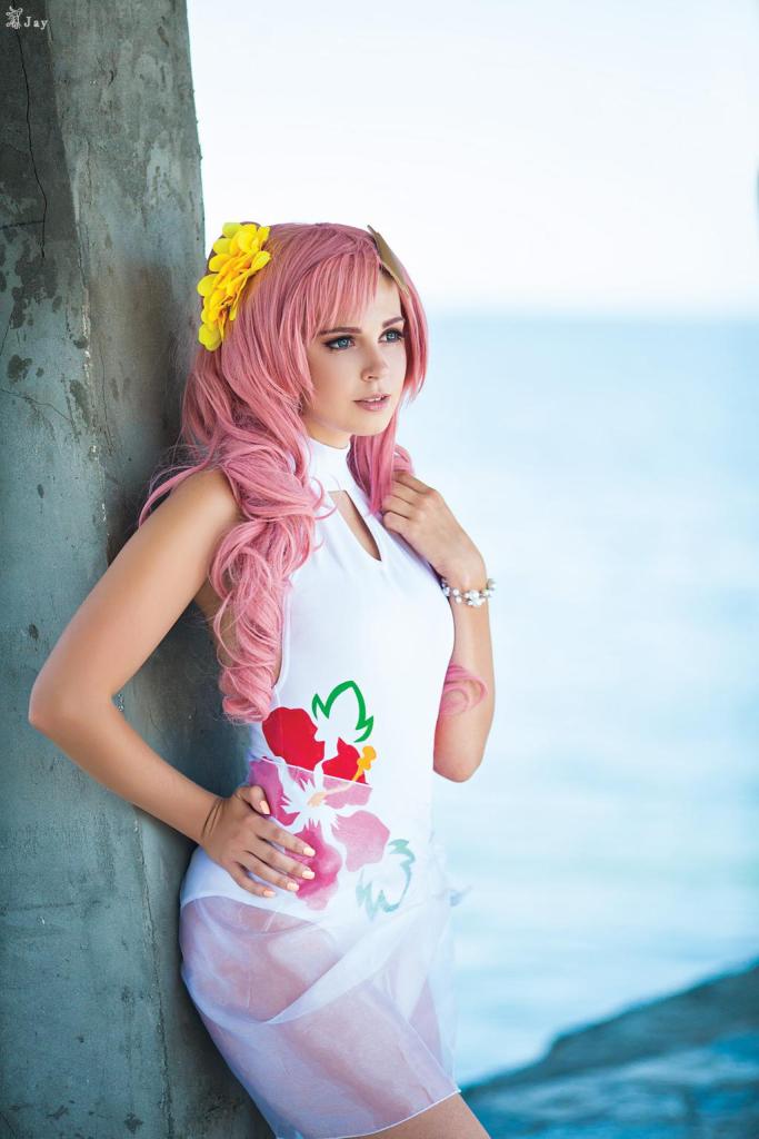 gundam seed destiny lacus clyne swimsuit cosplay 10
