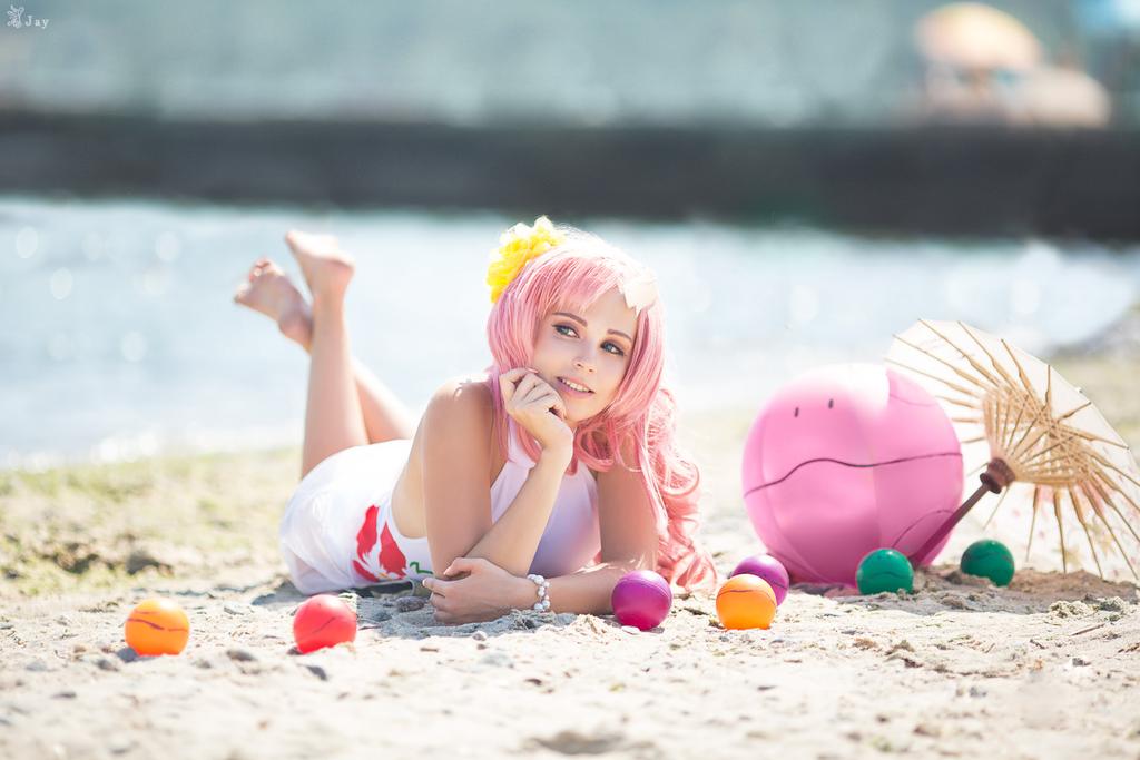 gundam seed destiny lacus clyne swimsuit cosplay 2