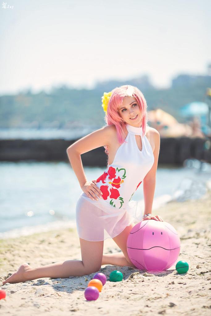 gundam seed destiny lacus clyne swimsuit cosplay 3
