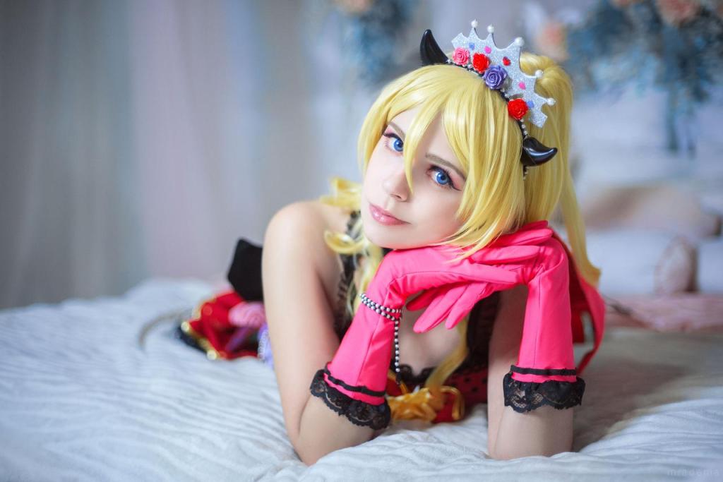 Love Live - Ayase Eli (Little Devil &amp; White Day) Version Cosplay - delicate portrait