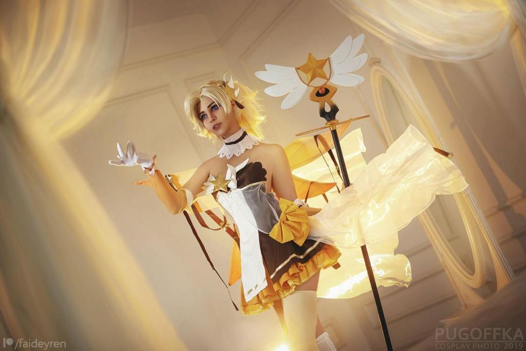 Overwatch - Mercy (Magical Girl) (Concept) Cosplay - delicate portrait