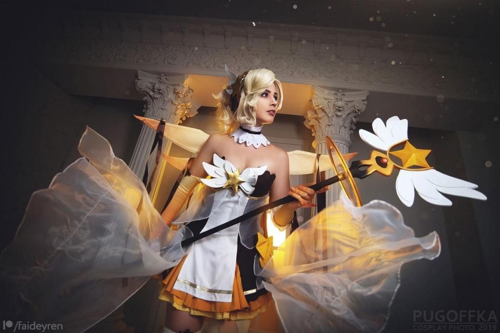 Overwatch - Mercy (Magical Girl) (Concept) Cosplay - delicate portrait