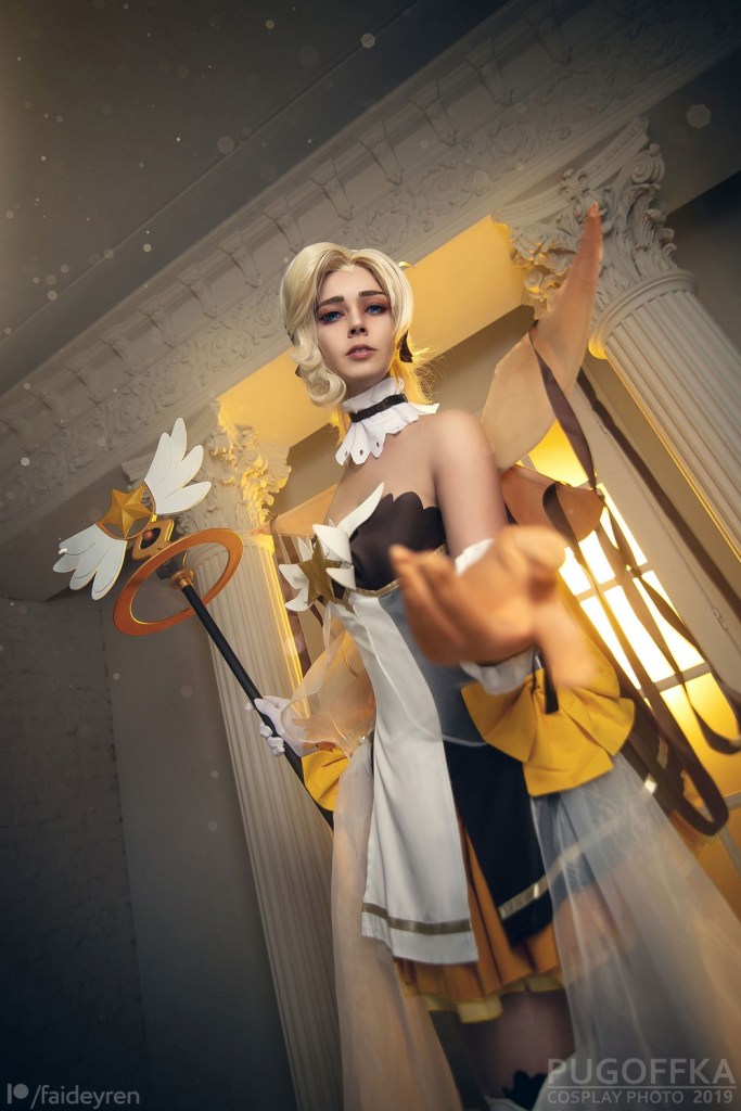 Overwatch - Mercy (Magical Girl) (Concept) Cosplay - expressive portrait