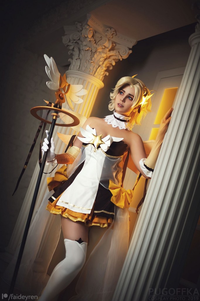 Overwatch - Mercy (Magical Girl) (Concept) Cosplay - soft focus shot