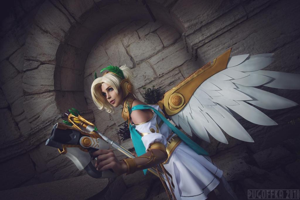 Overwatch - Mercy (Winged Victory) Cosplay - body photo