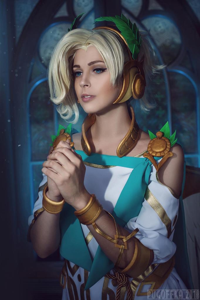 Overwatch - Mercy (Winged Victory) Cosplay - costume portrait