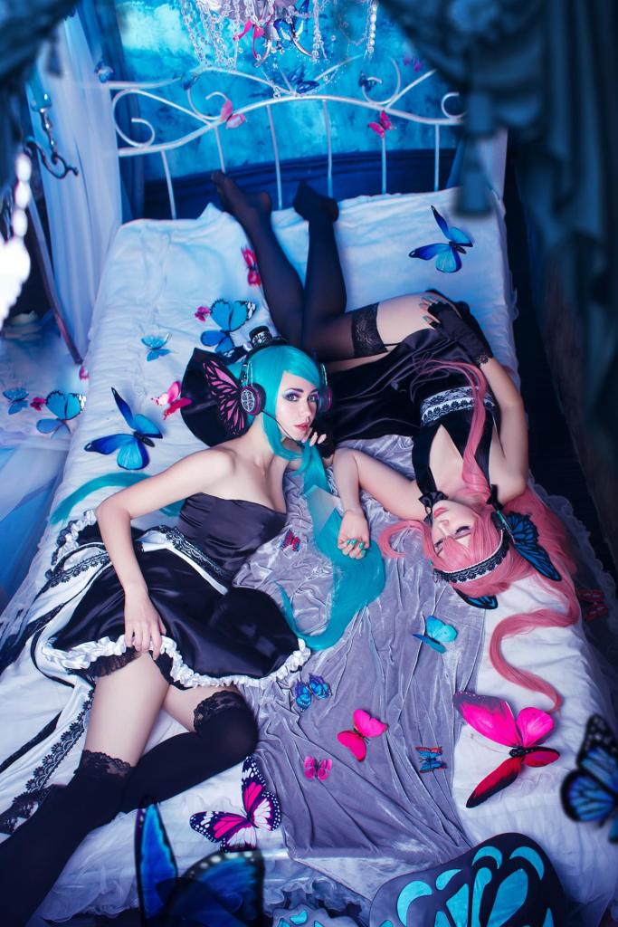 vocaloid e28093 hatsune miku megurine luka magnet cosplay 3
