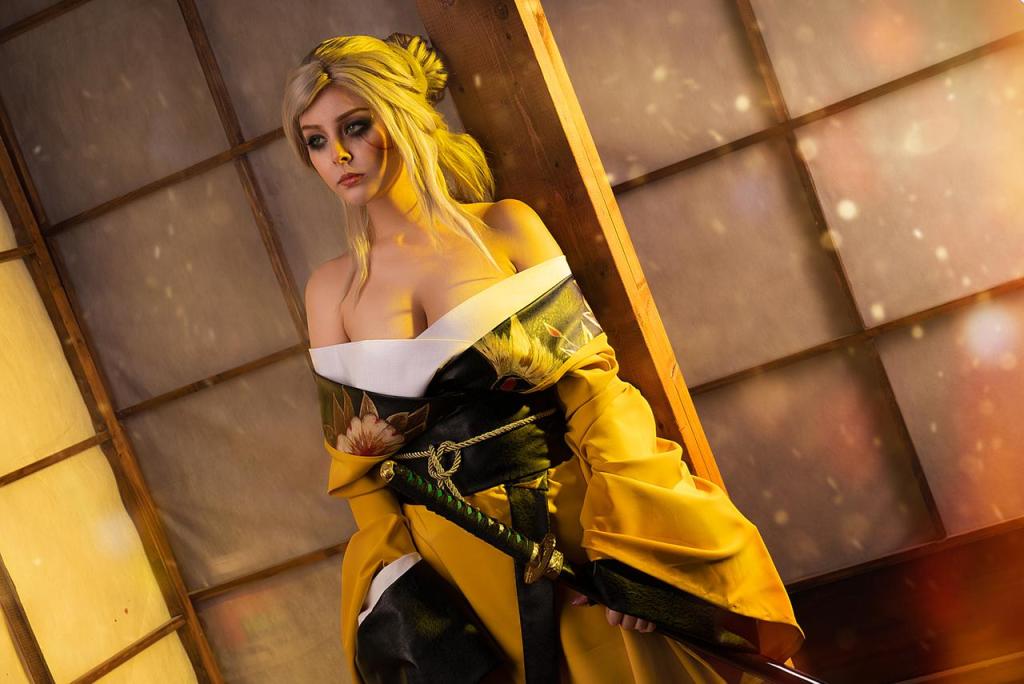 The Witcher 3 - Wild Hunt - Ciri (Kitsune) Cirilla Fiona Elen Riannon Cosplay - elegant capture