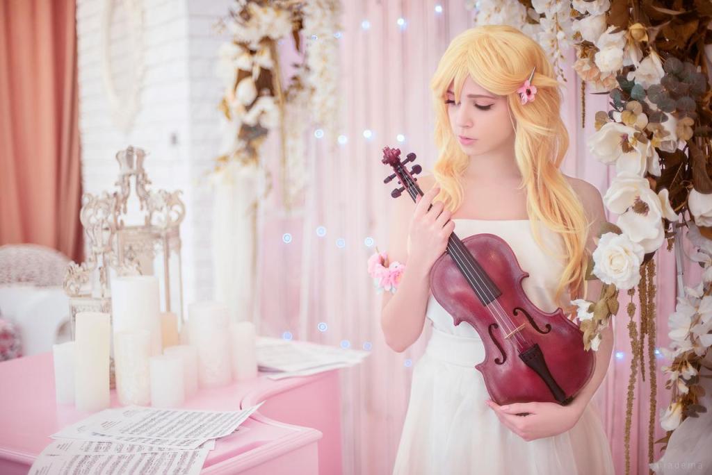 Your Lie in April - Kaori Miyazono Cosplay - anime costume Your Lie in April - Kaori Miyazono Cosplay - anime costume