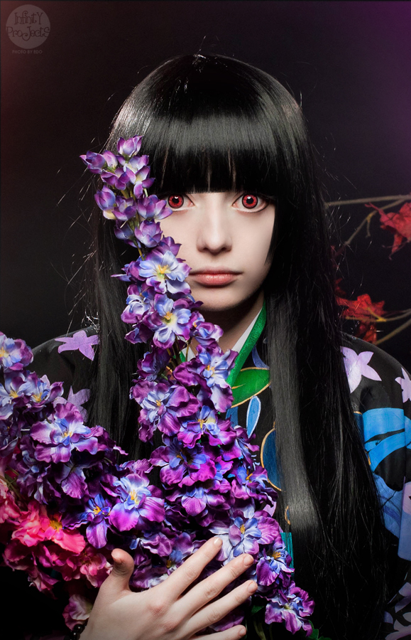 Hell Girl - Ai Enma Cosplay - full body portrait Hell Girl - Ai Enma Cosplay - full body portrait