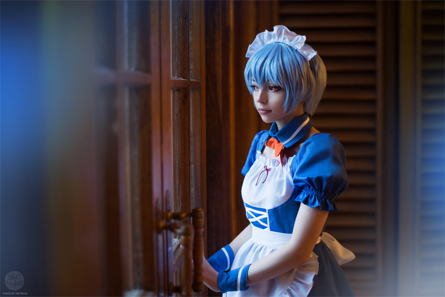 Neon Genesis Evangelion - Rei Ayanami (Maid) Cosplay - cosplay study