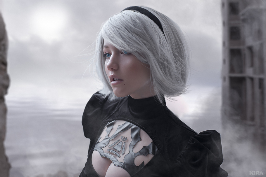 NieR AutomatA - 2B (YoRHa No.2 Type-B) Cosplay - costume focus
