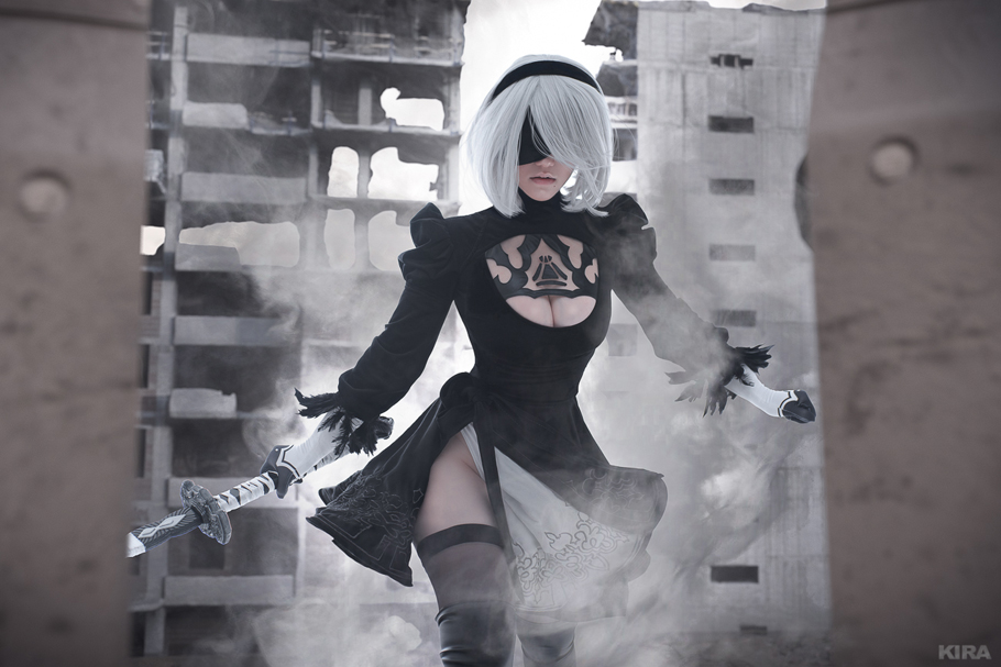NieR AutomatA - 2B (YoRHa No.2 Type-B) Cosplay - refined study