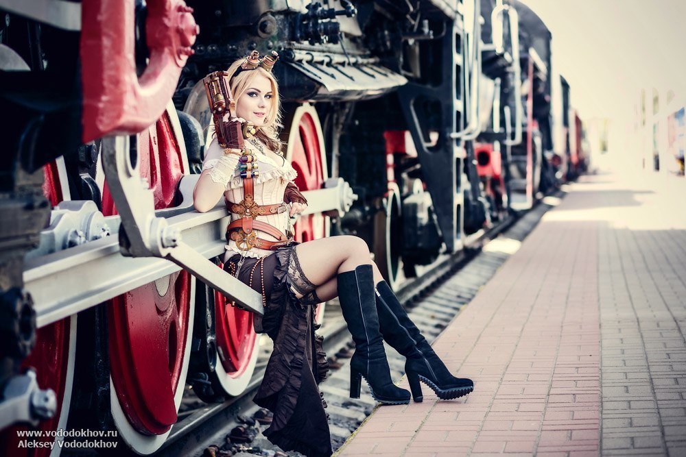 Steampunk Original Vision Cosplay - expressive character portrait