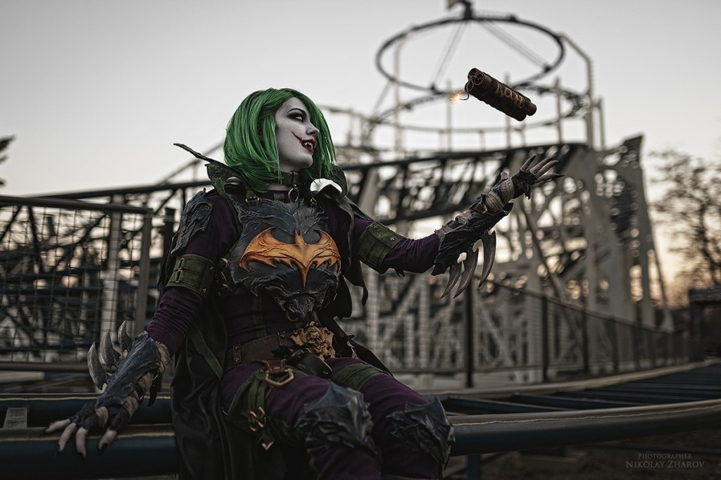 BatJoker Original Vision Cosplay - full length character portrait