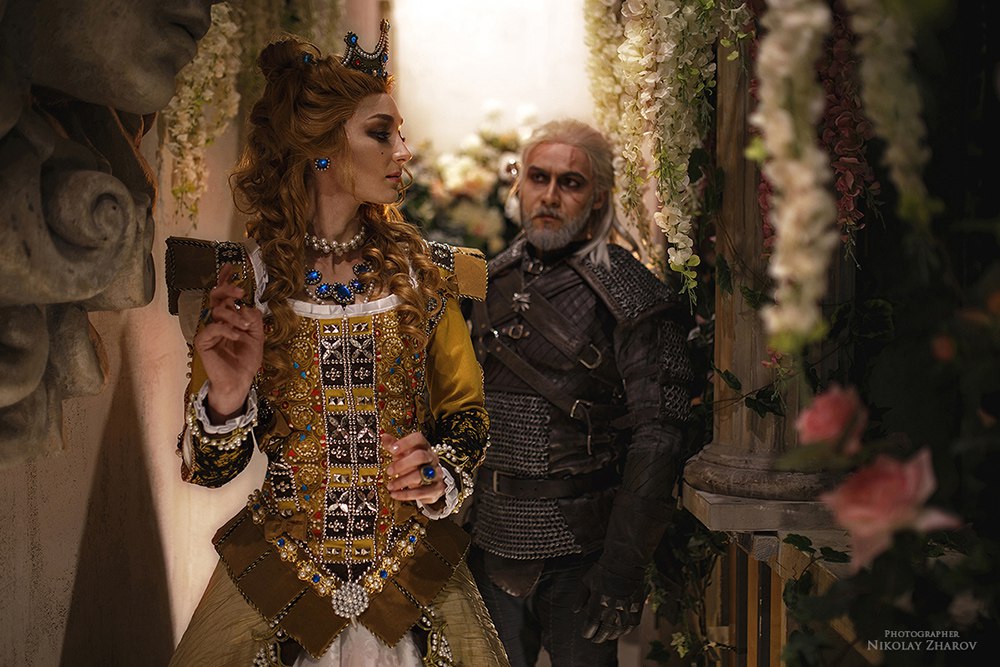 The Witcher 3 - Wild Hunt - Blood and Wine - Sylvia Anna &amp; Geralt of Rivia &amp; Anna Henrietta Cosplay - recreation
