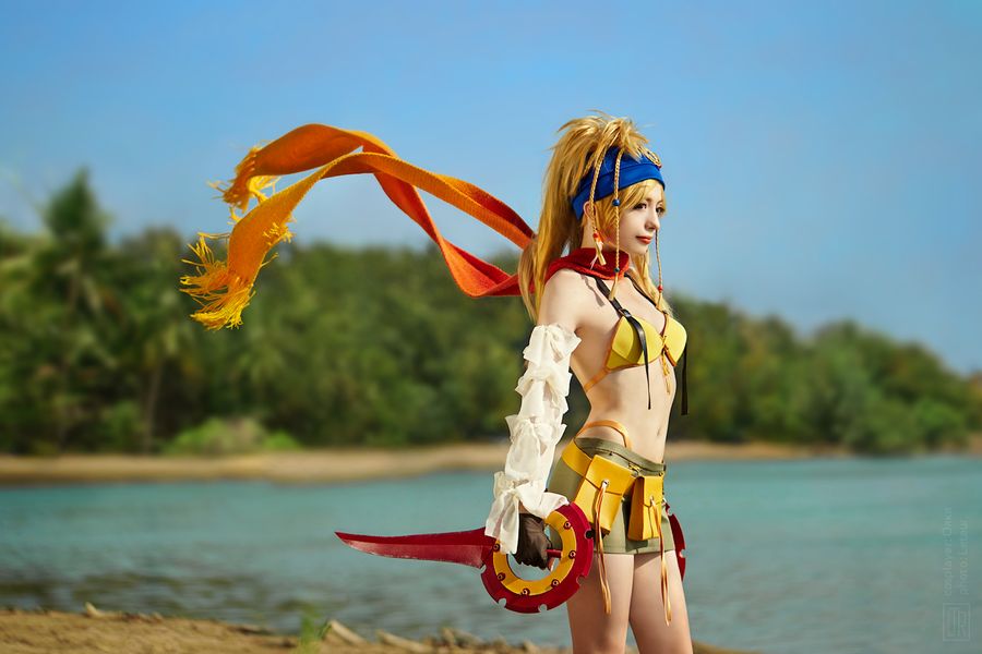 Final Fantasy 10-2 - Rikku Cosplay - sophisticated character portrait