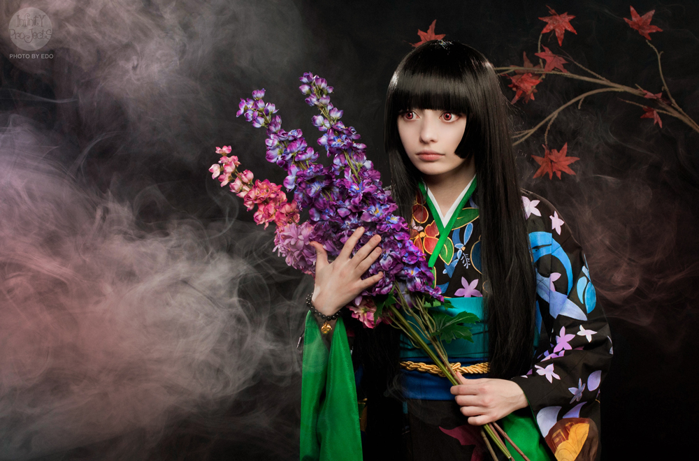 Hell Girl - Ai Enma Cosplay - full length photo Hell Girl - Ai Enma Cosplay - full length photo