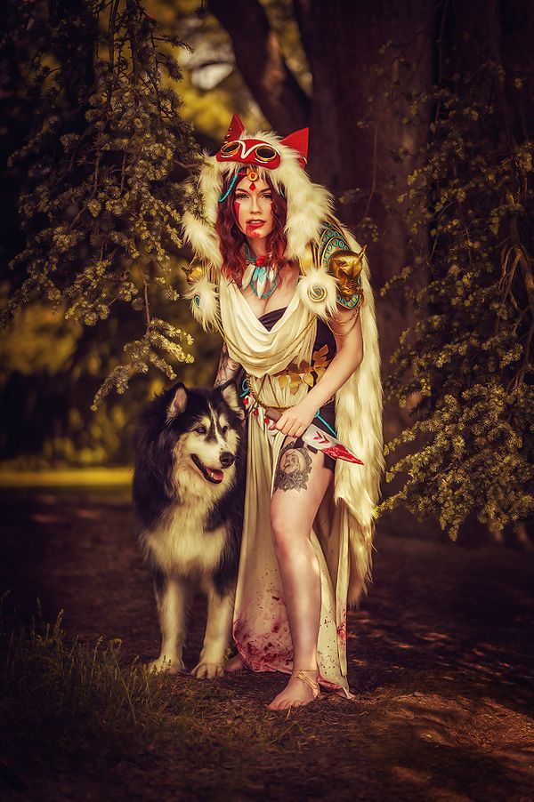 2020 04 04 princess mononoke san wolf girl cosplay 8