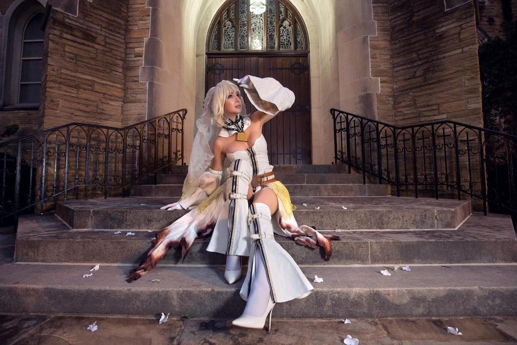 Fate Extra CCC - Saber Bride Cosplay - mature aesthetic capture