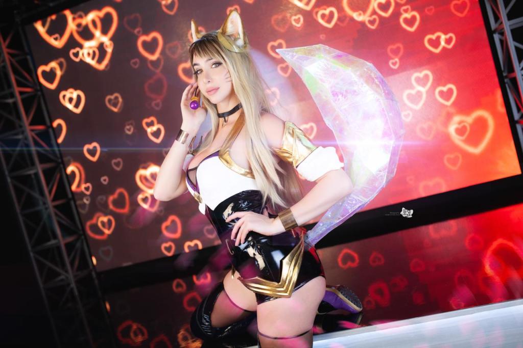 League of Legends - Ahri (KDA) Cosplay - expressive character portrait