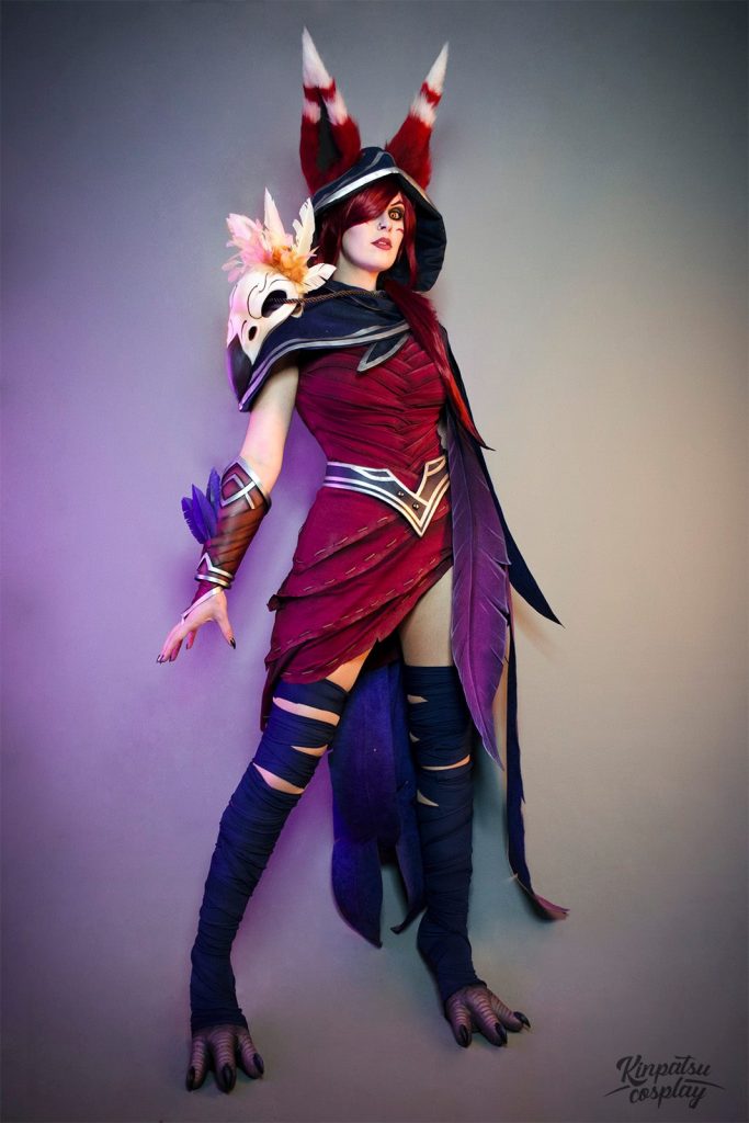 League of Legends - Xayah Cosplay - expressive character portrait