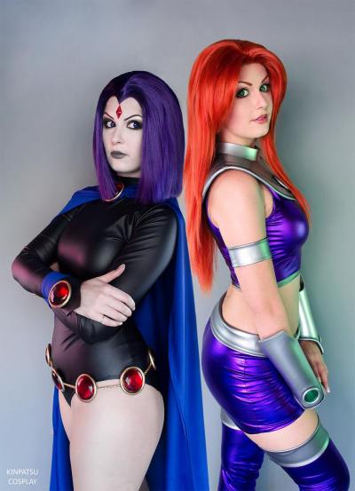 Teen Titans - Raven & Starfire Cosplay
