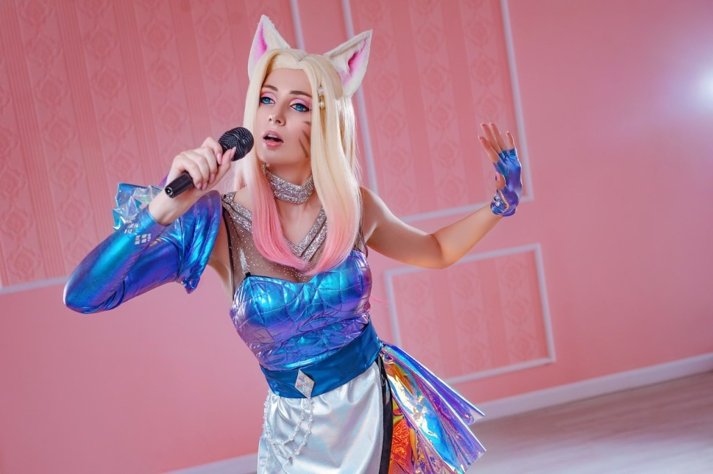 League of Legends - Ahri (The Nine-Tailed Fox) (KDA All Out) Cosplay character costume portrait