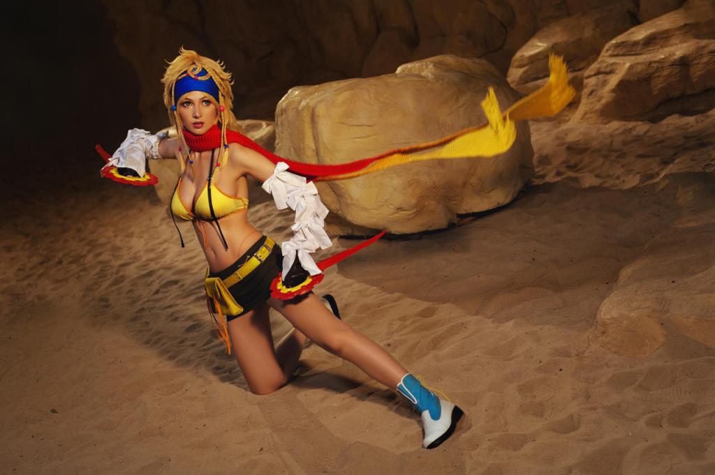 Final Fantasy 10-2 - Rikku Cosplay - elegant character representation Final Fantasy 10-2 - Rikku Cosplay - elegant character representation