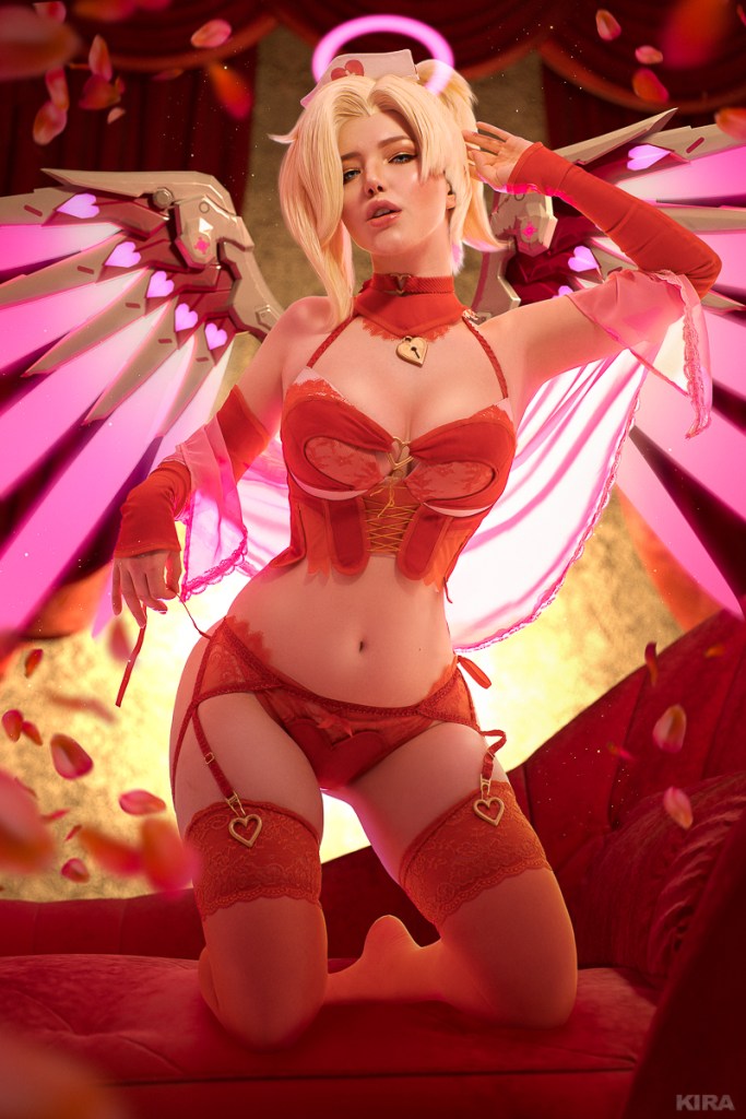 Overwatch - Mercy (Boudoir) Cosplay - erotic photography study